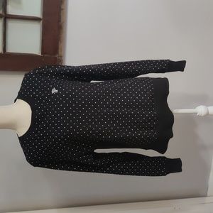 VS Pink polka dot crewneck